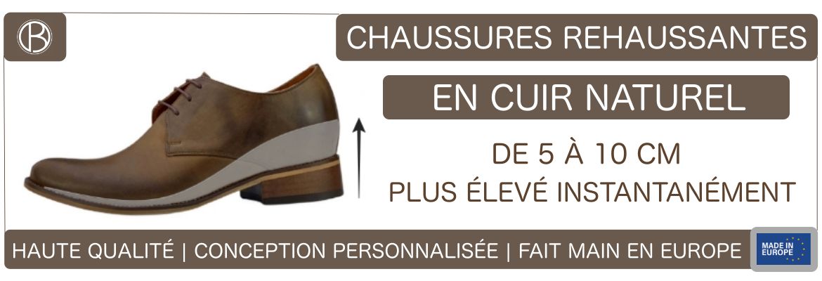 Chaussures rehaussantes en cuir naturel - BETELLI