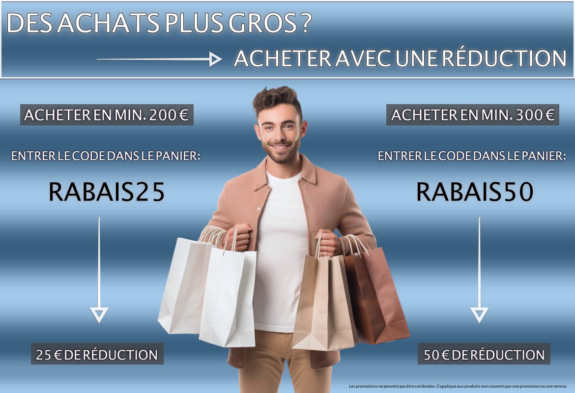 Des achats plus importants ? Profitez de la réduction.