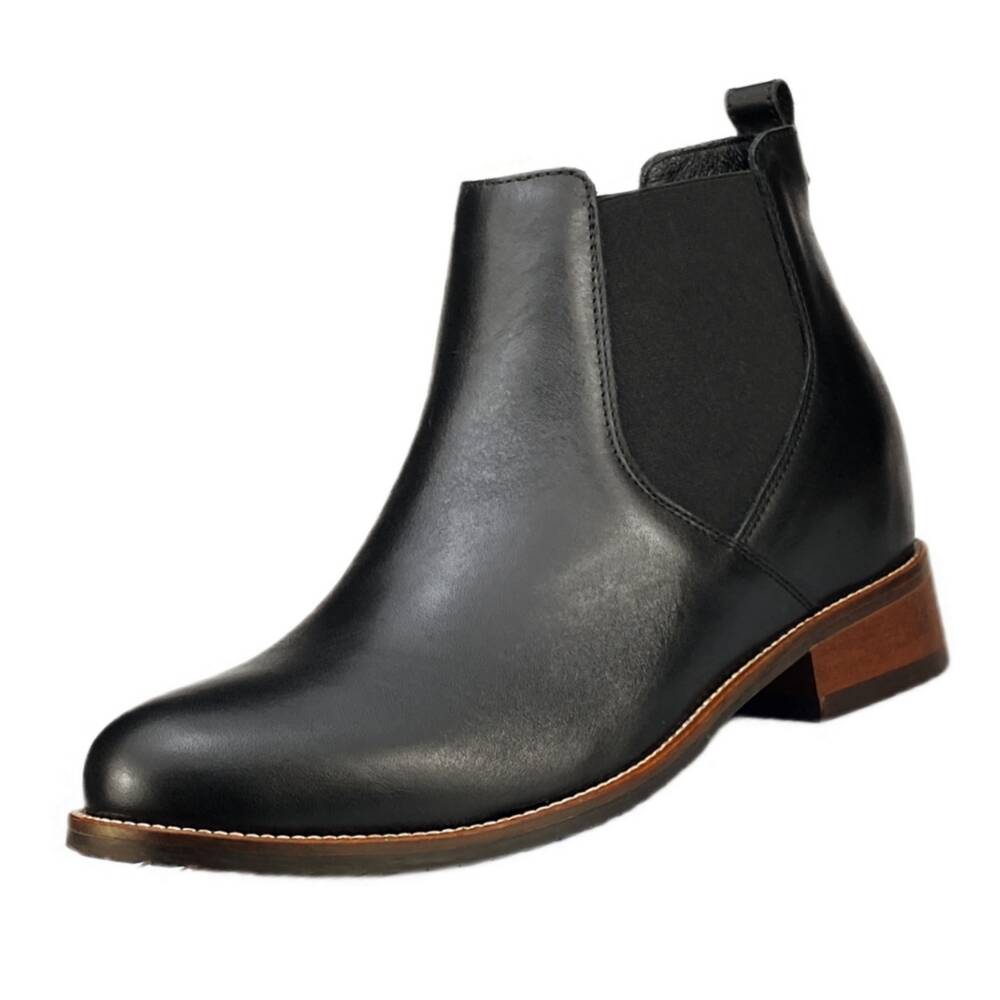 Souliers EMPOLI homme en cuir grainé de 7 à 8 CM